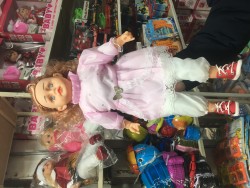 عروسک دخترانه سیلیکونی سایز بزرگ موزیکال